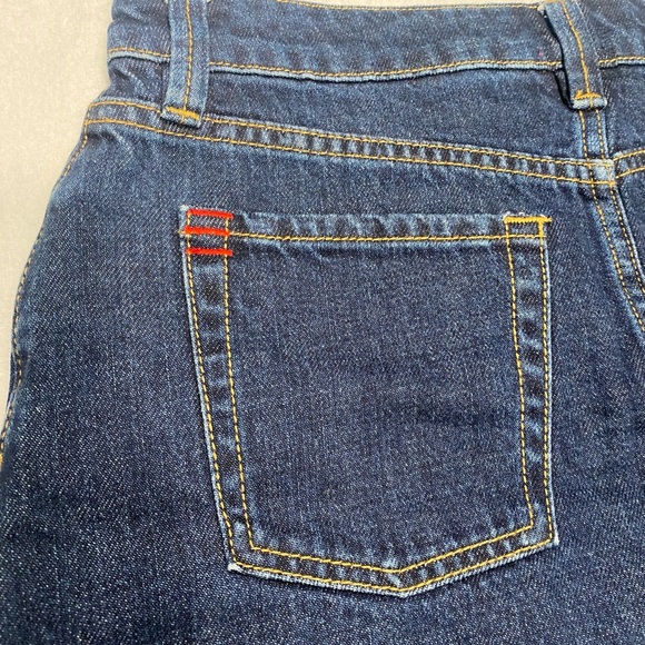 Urban Outfitters BDG Dark Wash Mini Denim Frayed Hem Jean Skirt Size S #0842 - Picture 4 of 9